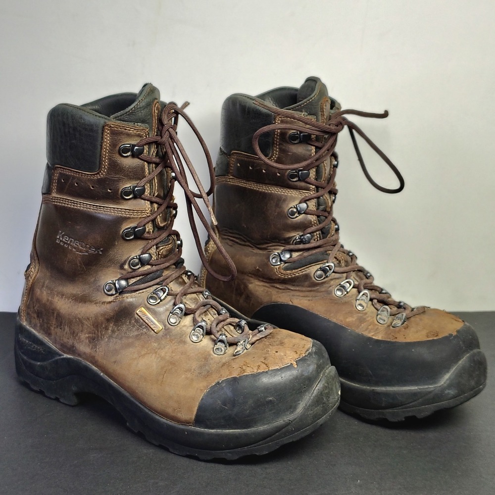 Kenetrek Mens Lineman Extreme ST Boots 10.5W Brown Leather Steel Toe 410-LNI